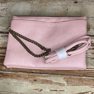Joy Susan Wrist/Clutch Crossbody Bag Pink